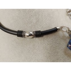 Колье, основа проволока с памятью, японский лэмпворк