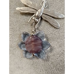 Колье, основа проволока с памятью, японский лэмпворк