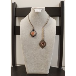 Колье, канадский лэмпворк, филигрань