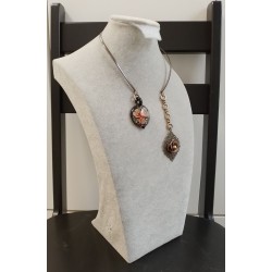 Колье, канадский лэмпворк, филигрань