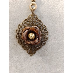 Колье, канадский лэмпворк, филигрань