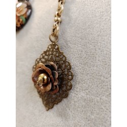 Колье, канадский лэмпворк, филигрань