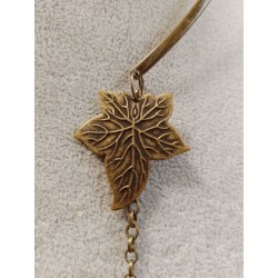 Колье, канадский лэмпворк, кристалл Сваровски