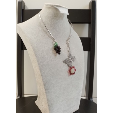 Колье, лэмпворк, японский лэмпворк, филигрань США