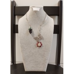 Колье, лэмпворк, японский лэмпворк, филигрань США