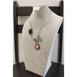 Колье, лэмпворк, японский лэмпворк, филигрань США