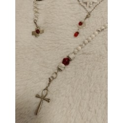 Ассиметричные серьги , магнезит, турмалин в кварце, чёрный агат, чешские стеклянные бусины, кристалл Сваровски