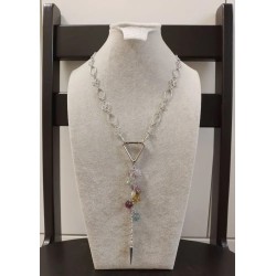 Колье с застёжкой спереди, флюорит