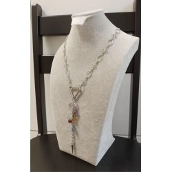 Колье с застёжкой спереди, флюорит