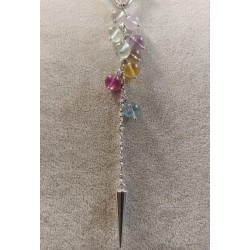 Колье с застёжкой спереди, флюорит