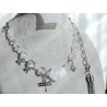 Колье, горный хрусталь, кристаллы Сваровски