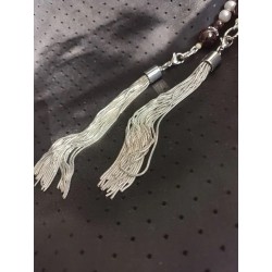 Колье - галстук, гранат, жемчуг