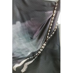 Колье - галстук, гранат, жемчуг