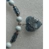 Бусы жемчуг Сваровски, кристаллы Сваровски, чешский лэмпворк, японский лэмпворк