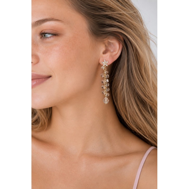 Серьги кристаллы Сваровски