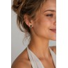Серьги гвоздики (пусеты) из искусственного жемчуга майорка